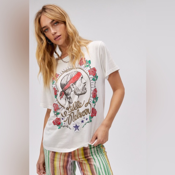Daydreamer - Willie Nelson On the Road Again Boyfriend Tee main image 1